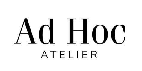 ad hoc atelier website.